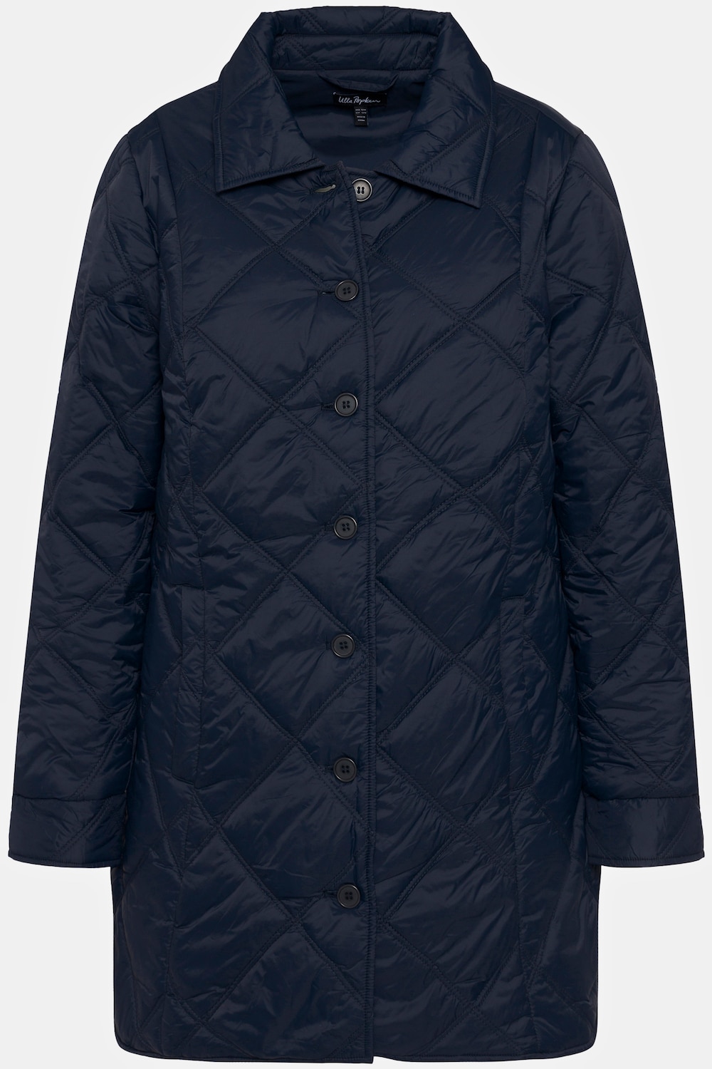Stora storlekar Quiltad jacka, Dam, blå, storlek: 42/44, Polyester/Syntetfibrer, Ulla Popken