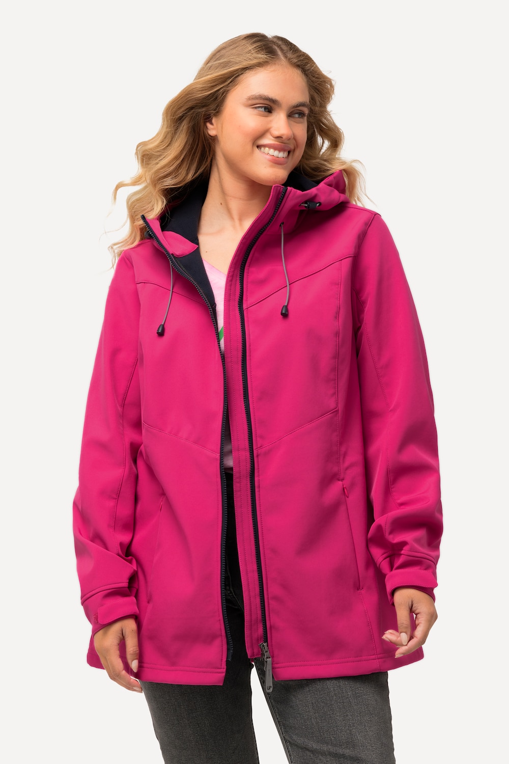 Grote Maten HYPRAR softshell jas, Dames, roze, Maat: 54/56, Polyester, Ulla Popken