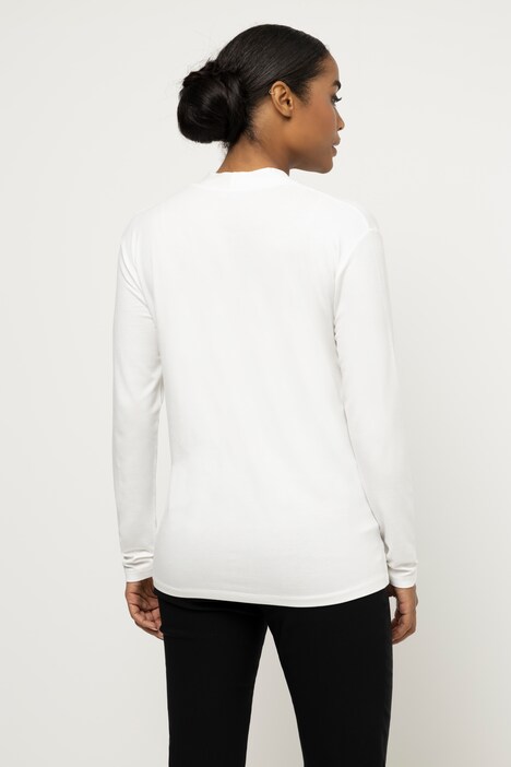 Shirt, Oversized, V-Ausschnitt, Langarm