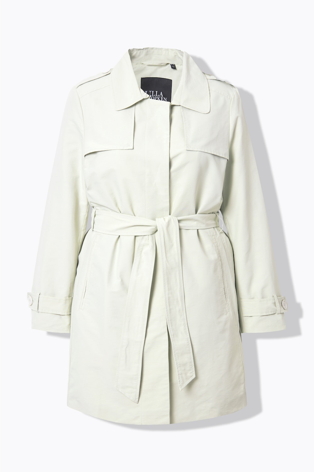 Stora storlekar Trenchcoat, Dam, beige, storlek: 58/60, Bomull/Syntetfibrer, Ulla Popken