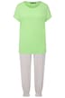 Pyžamo, mačkaný elastický pas, lodičkový výstřih, krátké rukávy