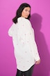 Hemdbluse, oversized, Musselin, Hearts-Stickerei