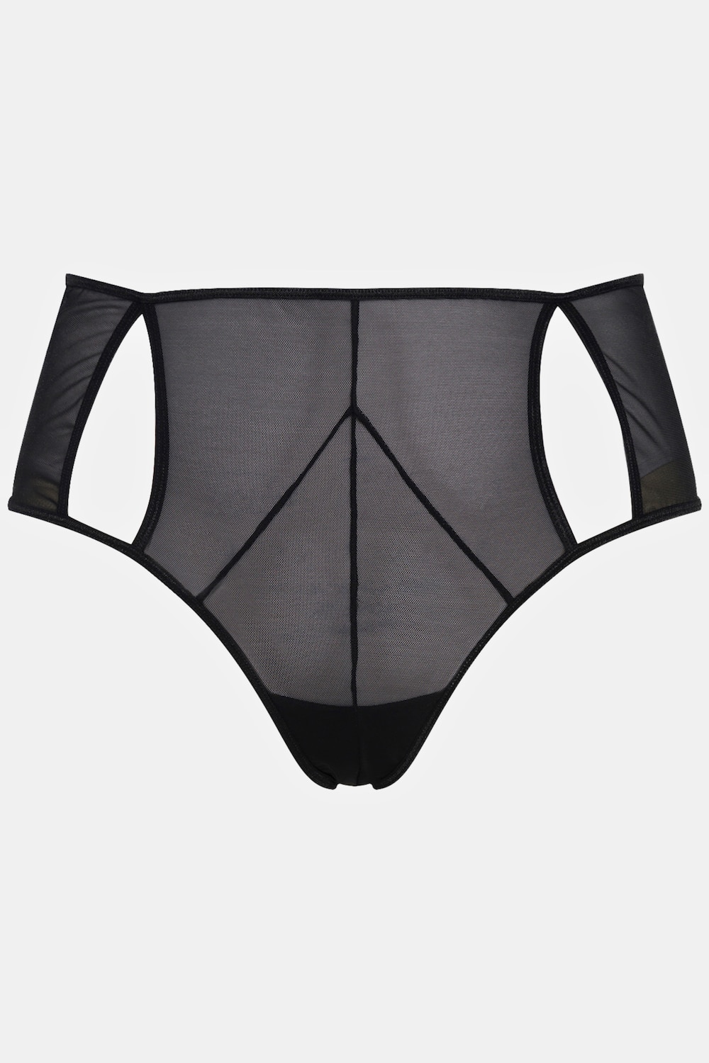 Stora storlekar Stringtrosa, Dam, svart, storlek: 58/60, Syntetfibrer/Elastan, Ulla Popken