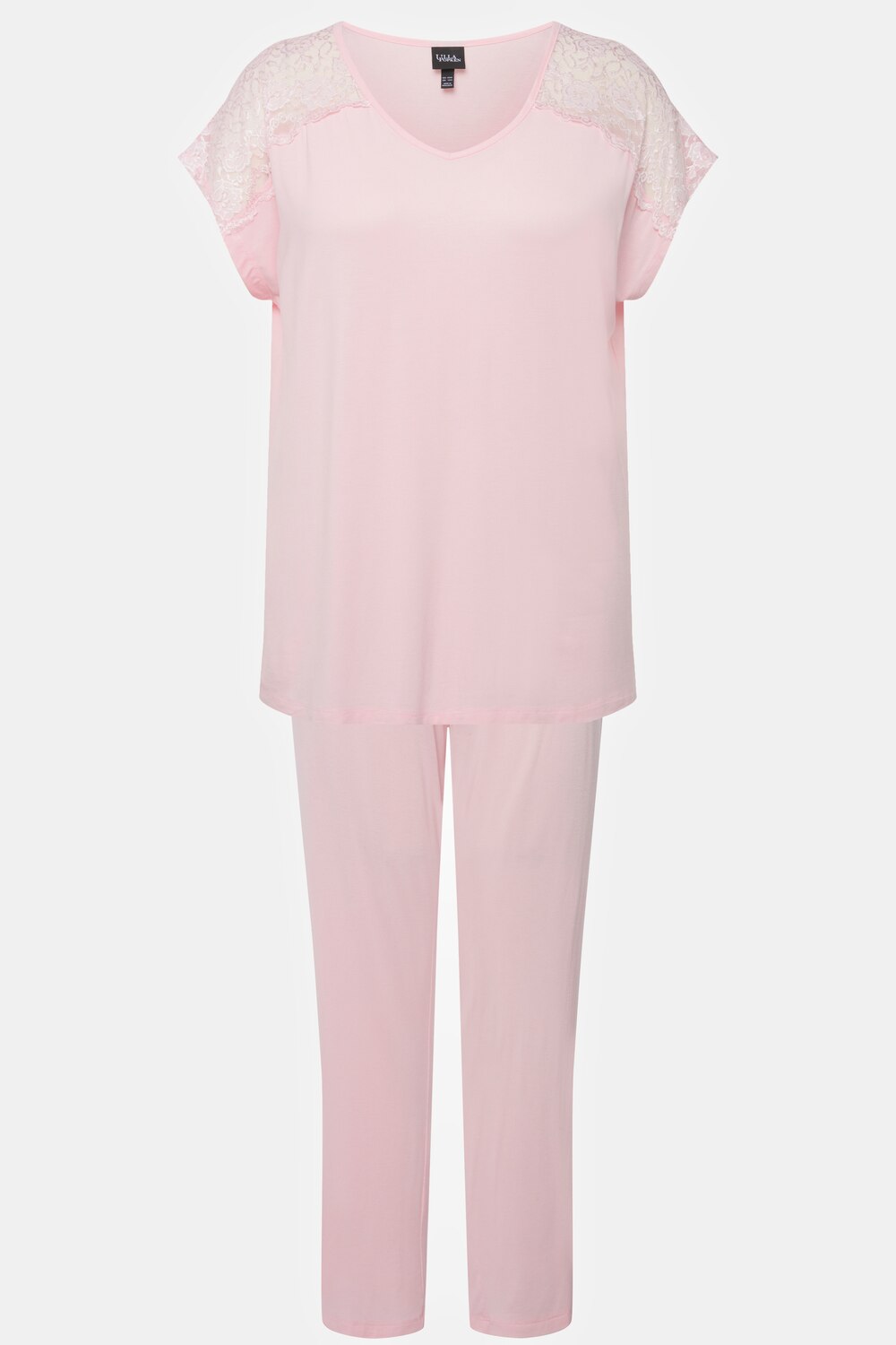 Stora storlekar Pyjamas, Dam, rosa, storlek: 46/48, Viskos, Ulla Popken