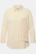 Eco Cotton Shirt with Crocheted Fringe Trim Pocket