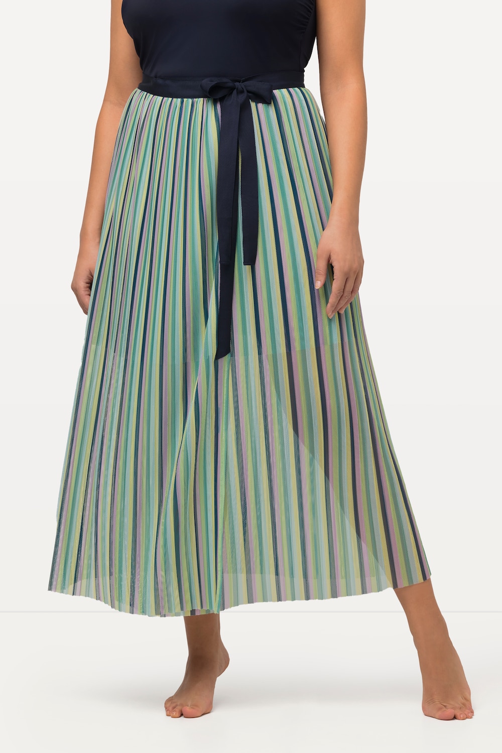 Große Größen Wickelrock, Damen, türkis, Größe: 1=42-48, Polyester/Elasthan, Ulla Popken