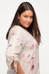 Bluse, oversize, V-hals, 3/4-ærmer, økologisk bomuld