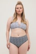 bikini slip, high waist, dot print