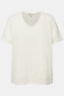 Tričko, krajka, výstřih do V, krátké rukávy, biobavlna