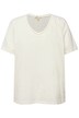 Tričko, krajka, výstřih do V, krátké rukávy, biobavlna