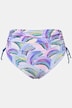 Bikini, Aquarellmuster, Bügel, ohne Softcups, Raffung