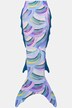 Mono-Flossen-Überzug, Aquarellmuster, Meerjungfrauen-Look