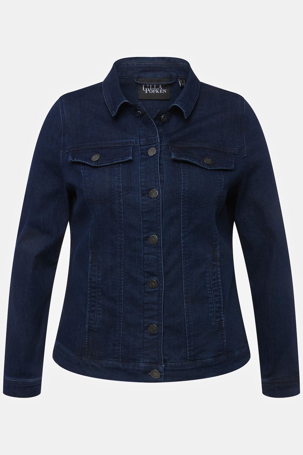 Stora storlekar Jeansjacka, Dam, blå, storlek: 44, Bomull/Polyester/Viskos, Ulla Popken
