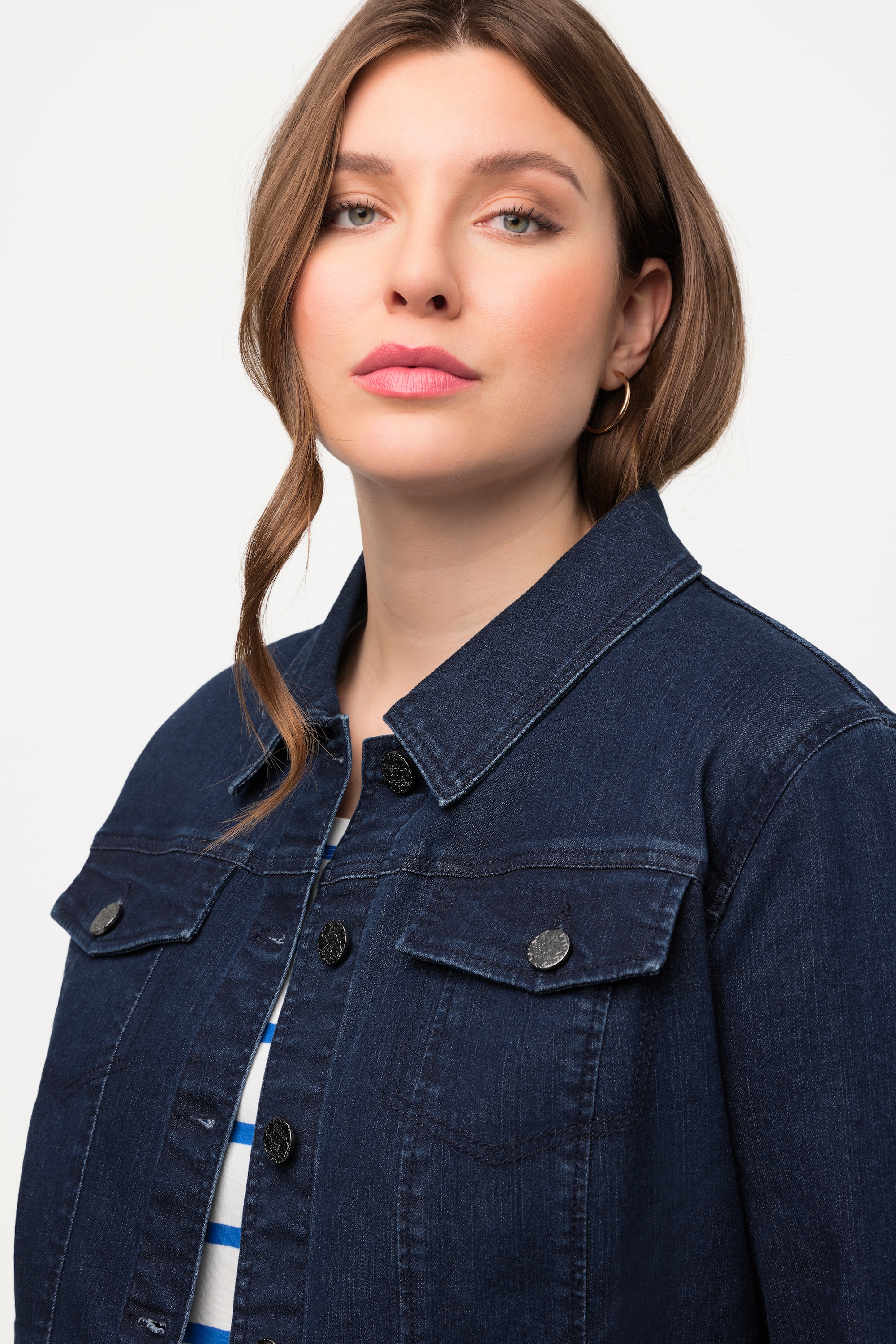 Ulla Popken Damen große Größen Jeansjacke 816319