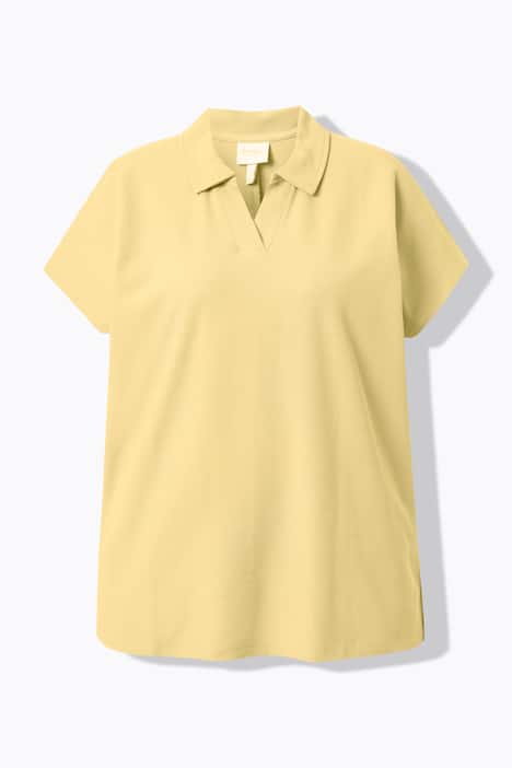 Poloshirt, Oversized, Polokragen, Halbarm, Biobaumwolle