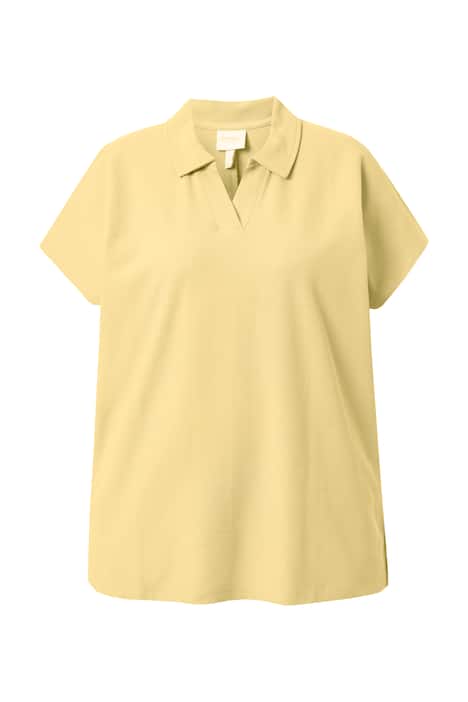 Polokošile, piké, biobavlna, výstřih do V, krátké rukávy