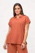poloshirt, oversized, polokraag, halve mouw, biologisch katoen