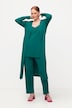 Open Form Ribbed Knit Cardigan Sweater