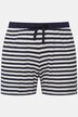 Schlafshorts, 2er-Pack, uni/Ringel, Elastikbund