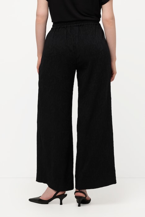 Jacquard Lace Wide Leg Pants | Comfort Pants | Pants