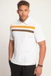 STHUGE poloshirt, piqué, korte mouwen, strepen, tot 8 XL