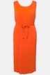 Plissee-Kleid, A-Linie, Rundhals, ärmellos