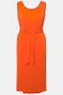Plissee-Kleid, A-Linie, Rundhals, ärmellos