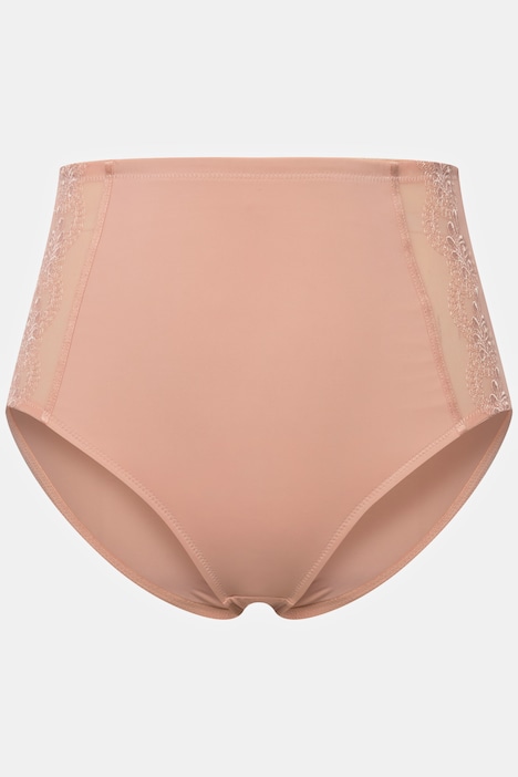 High waist invisible panty with geometric lace