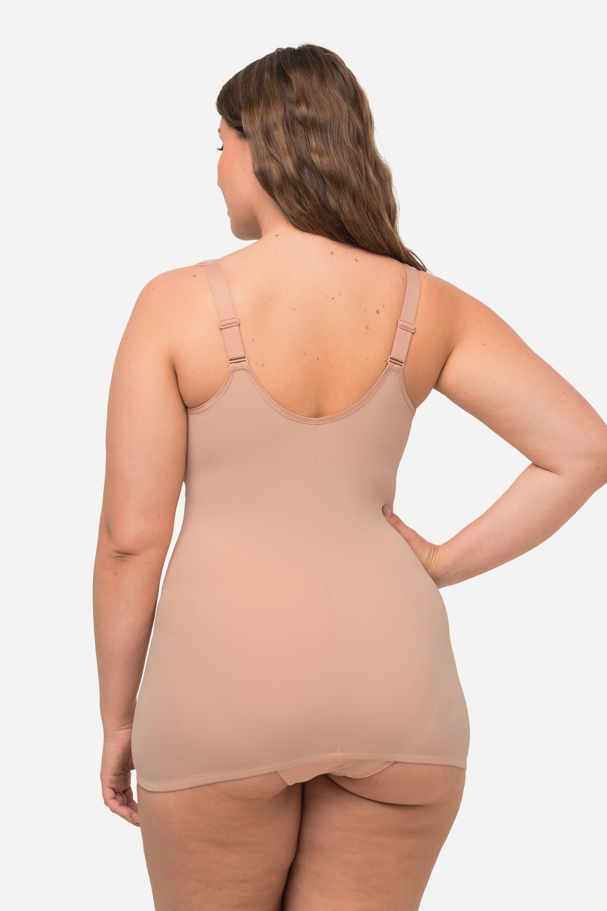 Ulla Popken Damen große Größen Shaping Top Stickerei Powermesh