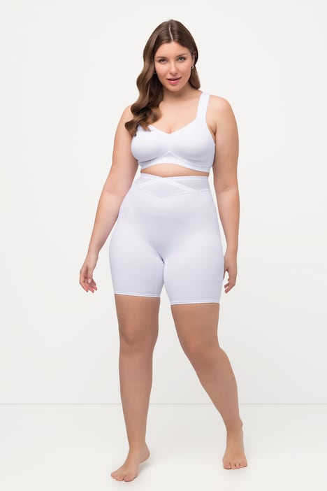Ulla Popken Women's Plus Size Stretch Capri Pants White 14 653934 20