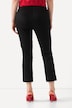 Broek, biezen, smalle broekspijpen, elastische tailleband, split