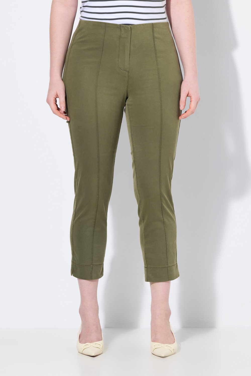 Große Größen Hose, Damen, braun, Größe: 56, Synthetische Fasern/Baumwolle, Ulla Popken