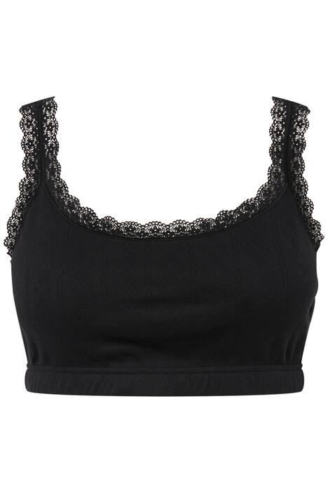 Bustier, ažurový vzor, krajka, elastický pás pod prsy