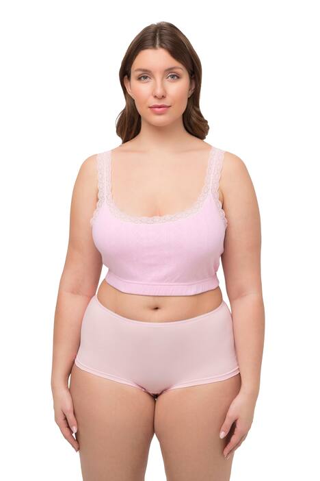 Bustier, ažurový vzor, krajka, elastický pás pod prsy