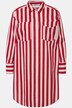 Hemdbluse, oversized, Streifen, Langarm