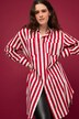 Hemdbluse, oversized, Streifen, Langarm