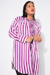 Hemdbluse, oversized, Streifen, Langarm