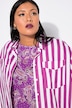 Hemdbluse, oversized, Streifen, Langarm