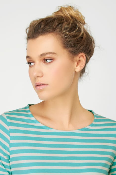 Shirt, Regular Fit, Rundhals, Langarm, türkis | Laurason