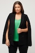 Blazer mit Cape, A-Linie, Reverskragen, doppelreihig