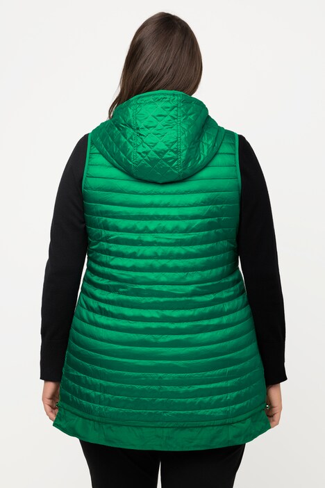Gilet Matelassé Sans Manches Femme - Fermeture Éclair, Poches - Tissu Doux, Chaud - Pour Automne/Hiver