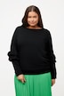 Sweatshirt, flæser, V-udskæring, langærmet