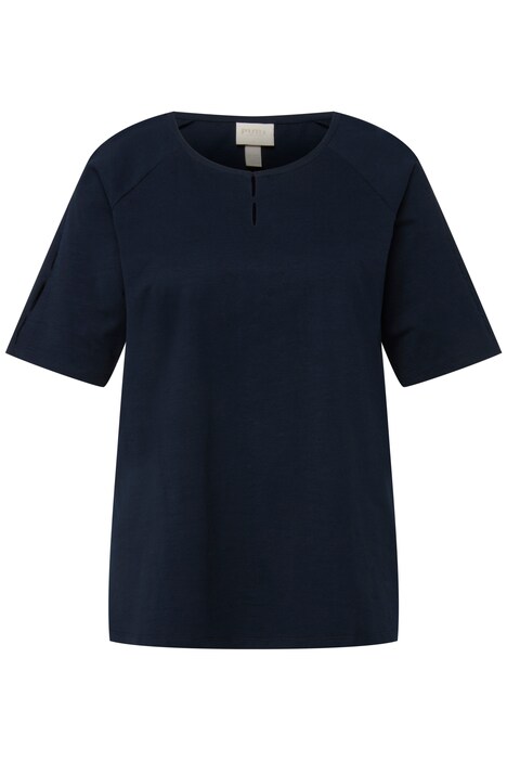 Tričko, průstřihy, kulatý výstřih, krátké rukávy, biobavlna