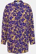 Hemdbluse, Oversized, Flower Print, Hemdkragen, Langarm