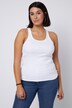 Canotta dal taglio aderente in jersey a costine con spalline incrociate sul retro