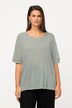 T-shirt, strepen, oversized, ronde hals, halve mouwen