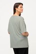 T-shirt, strepen, oversized, ronde hals, halve mouwen