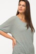 T-shirt, strepen, oversized, ronde hals, halve mouwen