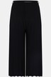 Plisované široké kalhoty, délka k lýtkům, elastický pas