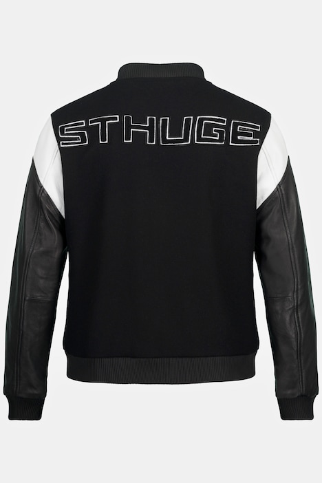 STHUGE College Style Bomber Jacket | Leather Jackets | Jackets